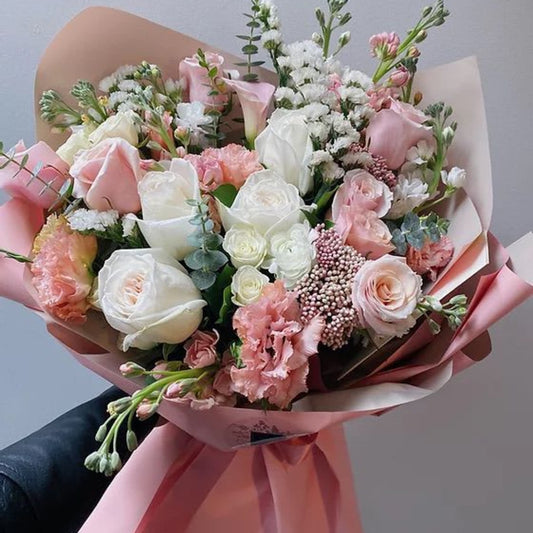 Pink-White pure bouquet