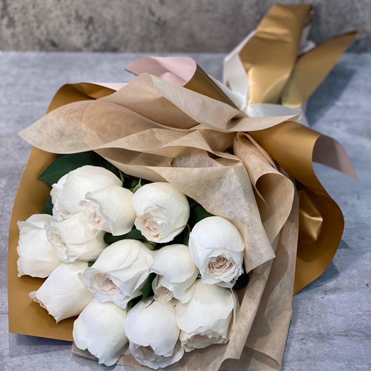 Elegant white roses