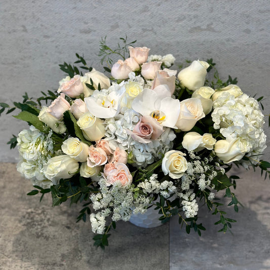 Luxury White flowers with noble garden florist